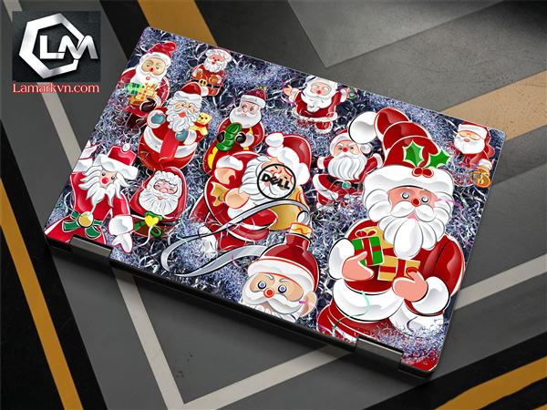 Ảnh đại diện sản phẩm Dán skin laptop tết , giáng sinh , ông già noel D401